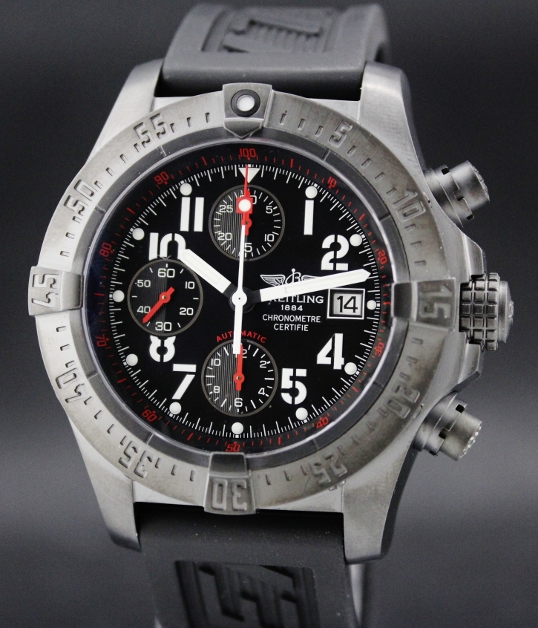 (image for) LNIB LIMITED EDITION BREITLING BLACK STEEL AVENGER / M13380